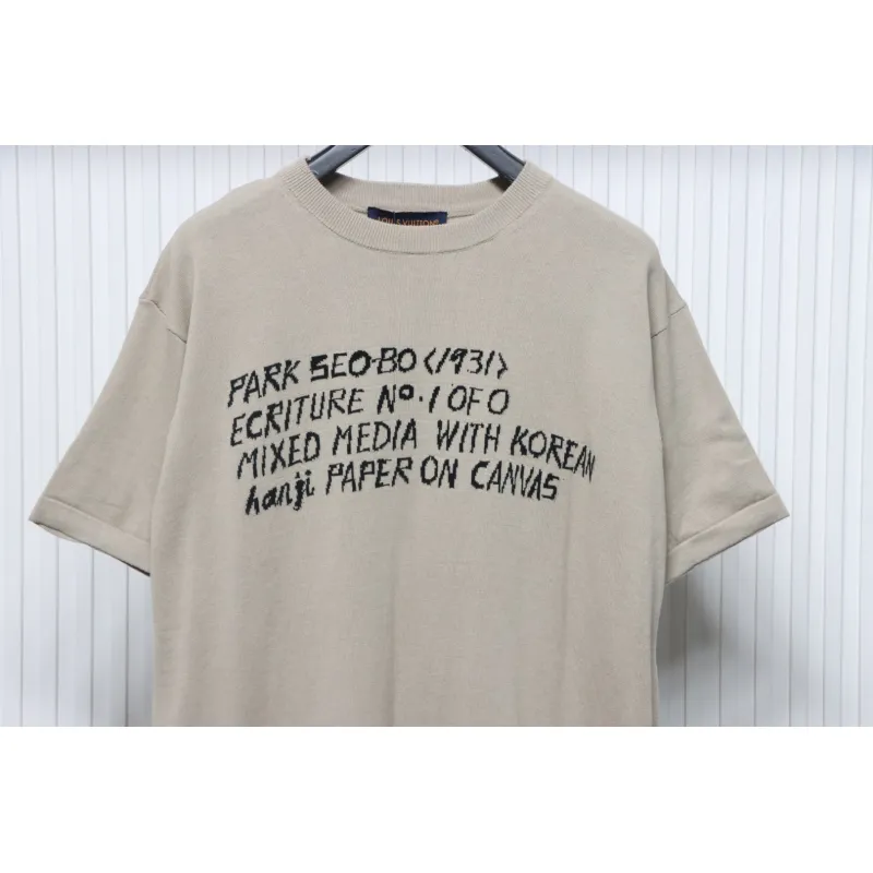 Louis Vuitton Lettering Wool Short Sleeve