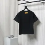 Louis Vuitton Rooftop Sunset Rhinestone Short Sleeve T-Shirt Black
