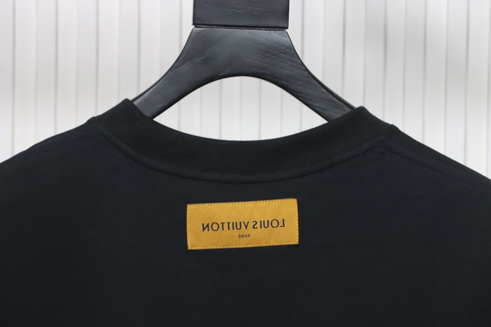 Louis Vuitton Rooftop Sunset Rhinestone Short Sleeve T-Shirt Black