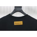 Louis Vuitton Rooftop Sunset Rhinestone Short Sleeve T-Shirt Black