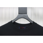 Louis Vuitton Rooftop Sunset Rhinestone Short Sleeve T-Shirt Black