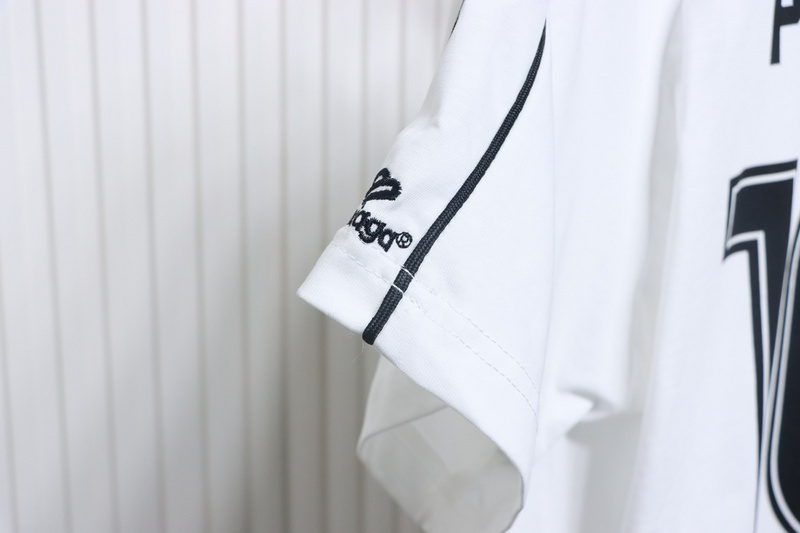 Balenciaga co-branded Manchester United football embroidered short-sleeve