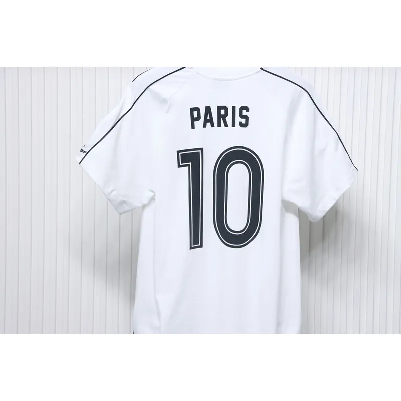 Balenciaga co-branded Manchester United football embroidered short-sleeve