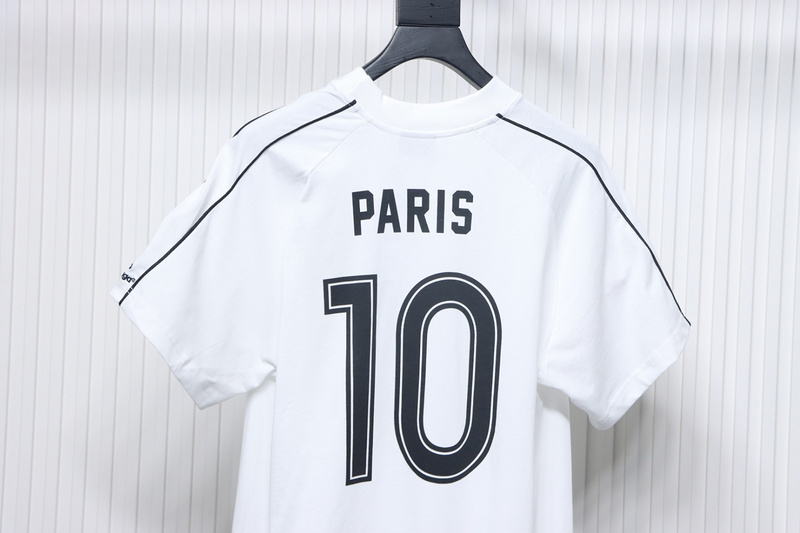 Balenciaga co-branded Manchester United football embroidered short-sleeve