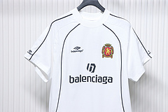 Balenciaga co-branded Manchester United football embroidered short-sleeve