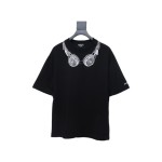 Balenciaga Hot Diamond Earphone Short Sleeve Black