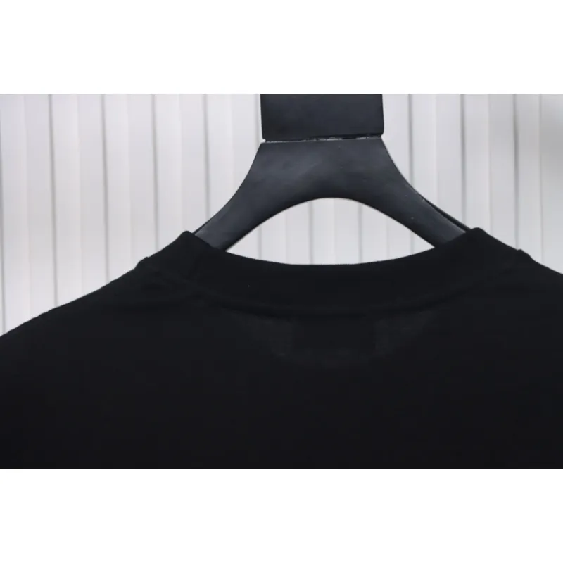Balenciaga Hot Diamond Earphone Short Sleeve Black