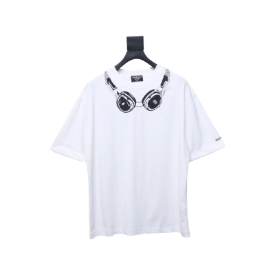 Balenciaga Hot Diamond Earphone Short Sleeve white 01