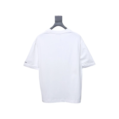Balenciaga Hot Diamond Earphone Short Sleeve white 02