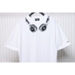 Balenciaga Hot Diamond Earphone Short Sleeve white
