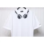 Balenciaga Hot Diamond Earphone Short Sleeve white