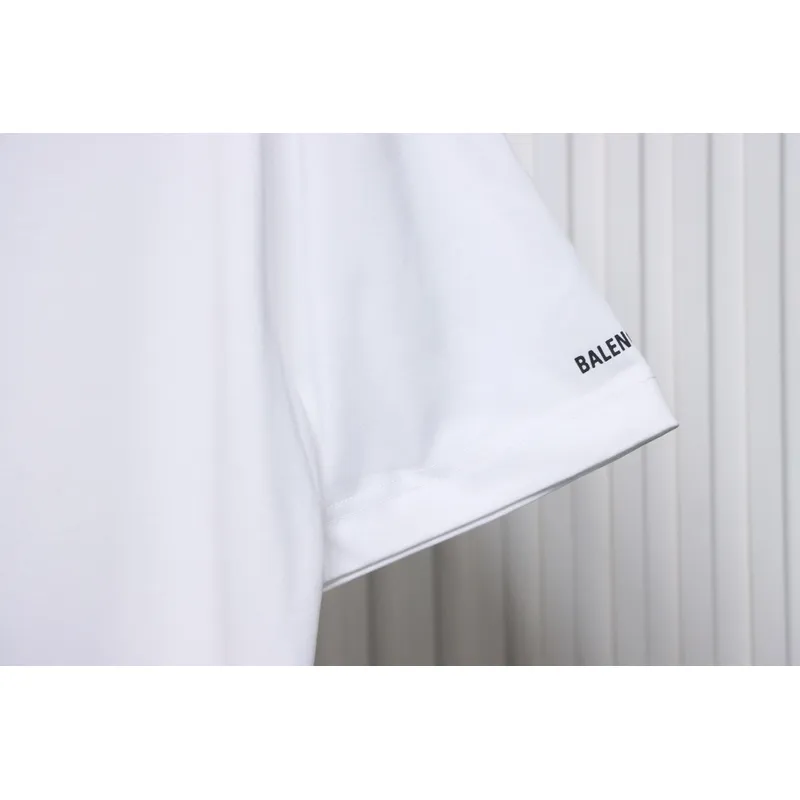 Balenciaga Hot Diamond Earphone Short Sleeve white