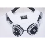 Balenciaga Hot Diamond Earphone Short Sleeve white