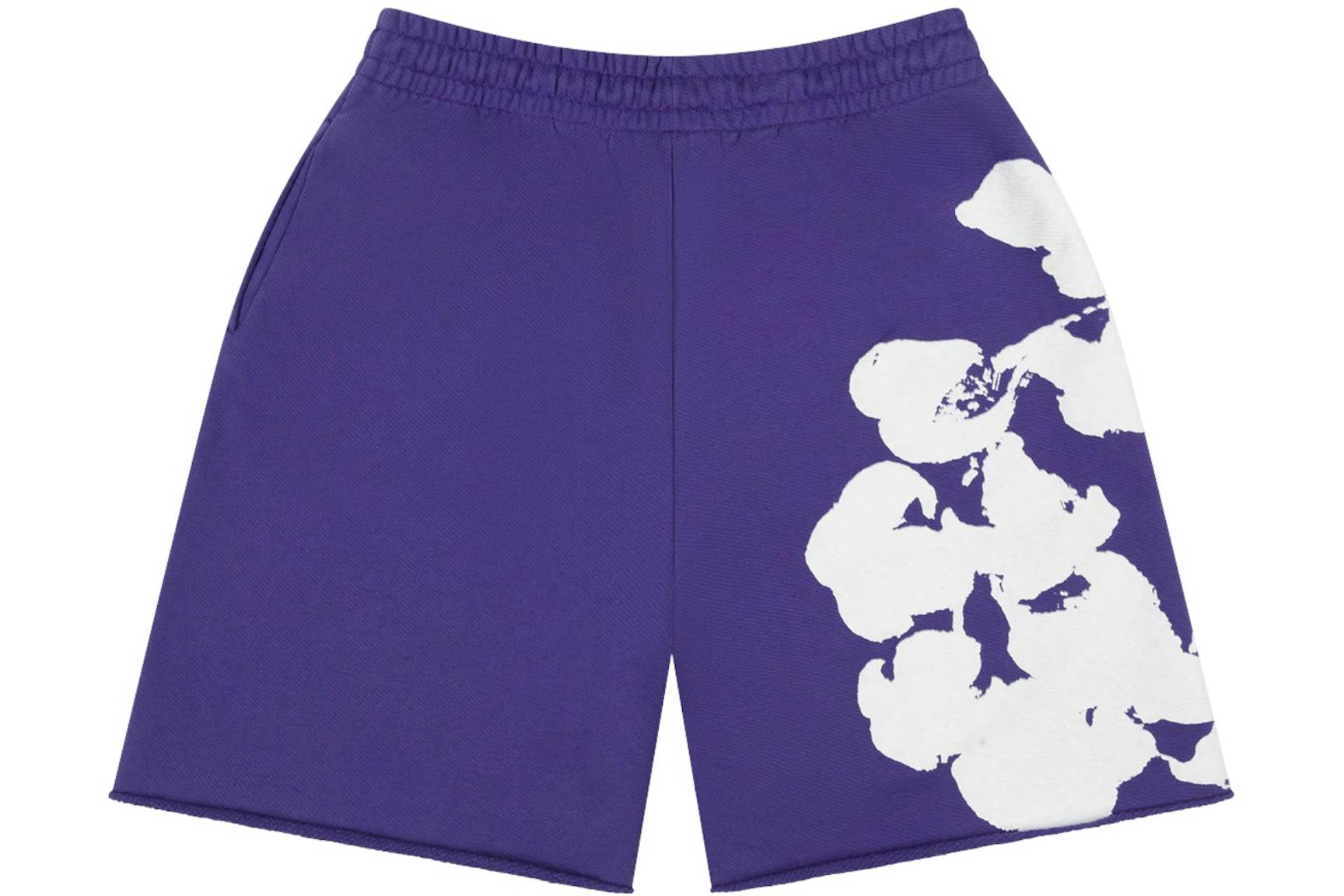 Denim Tears Big Cotton Wreath Sweat Shorts Purple