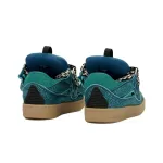 Lanvin Leather Curb Crystal Petrol Blue Men's - FM-SKRK11-STRA-H21