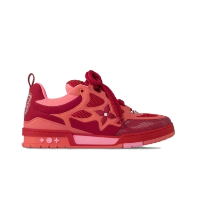 PK God Batch Louis Vuitton Skate Trainer Red Orange 02