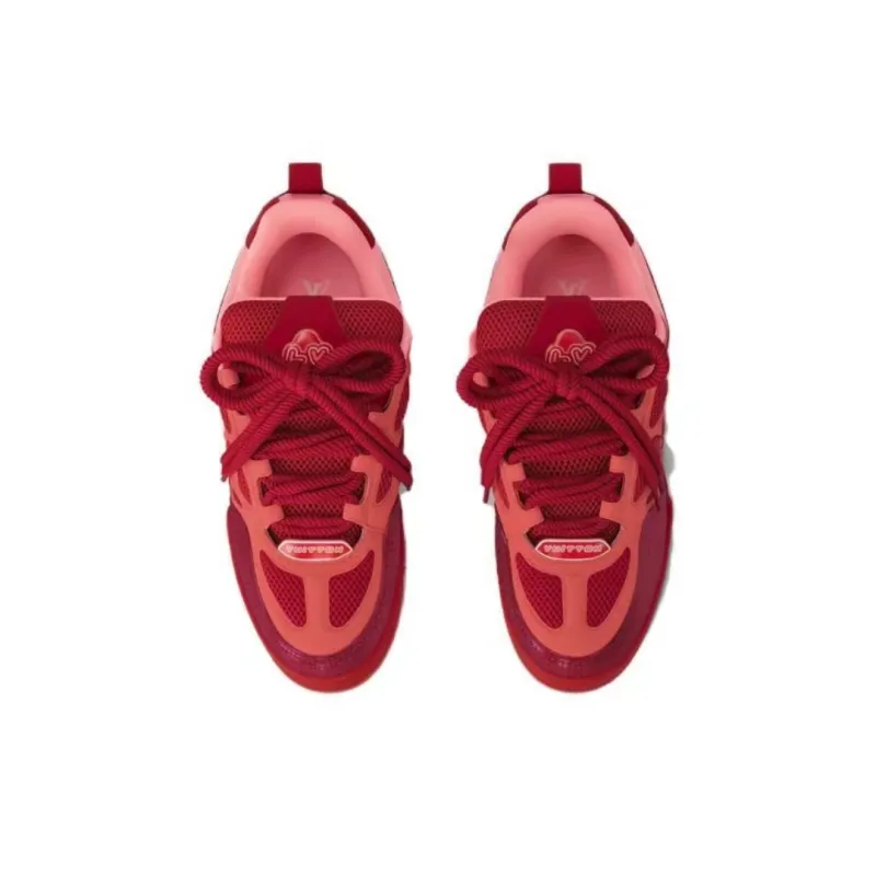 PK God Batch Louis Vuitton Skate Trainer Red Orange