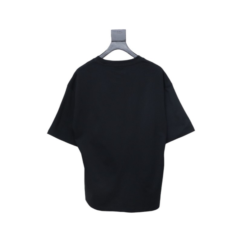 Balenciaga 25ss Printed Short Sleeve Black