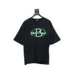 Balenciaga 25ss Printed Short Sleeve Black