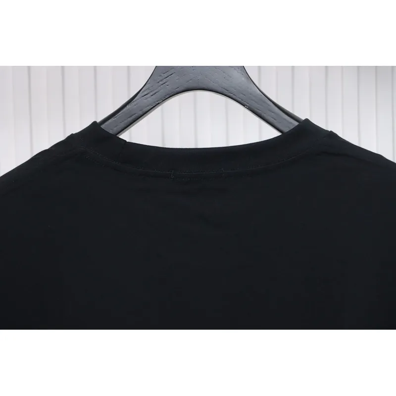 Balenciaga 25ss Printed Short Sleeve Black