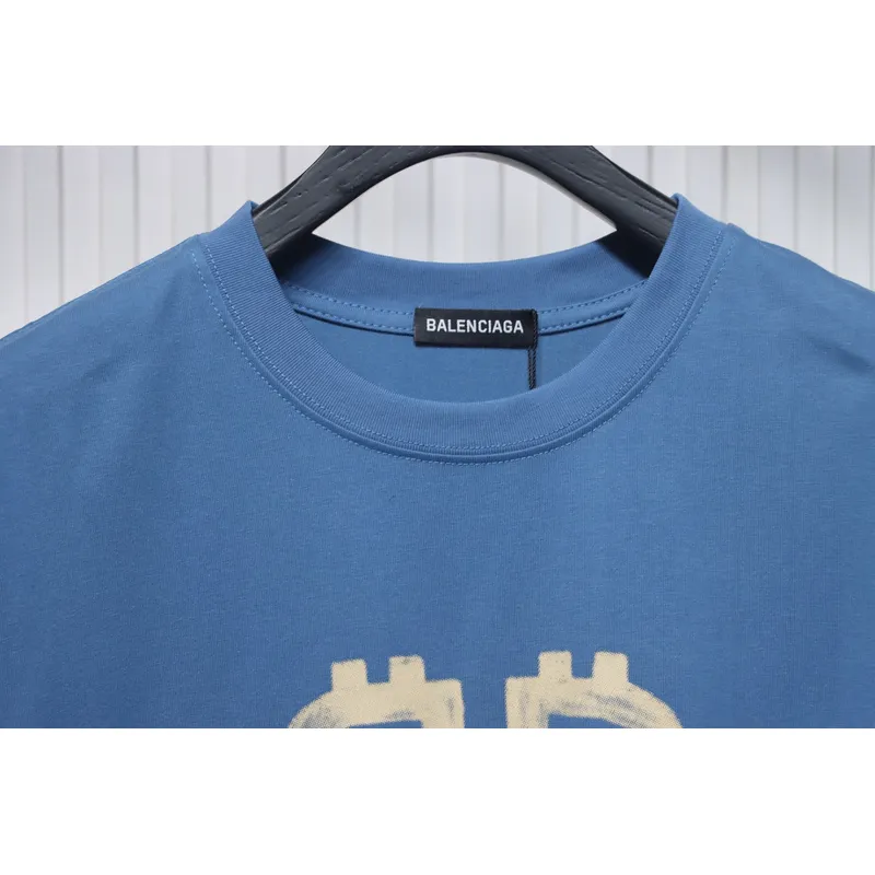 Balenciaga Bitcoin logo short sleeve T-shirt