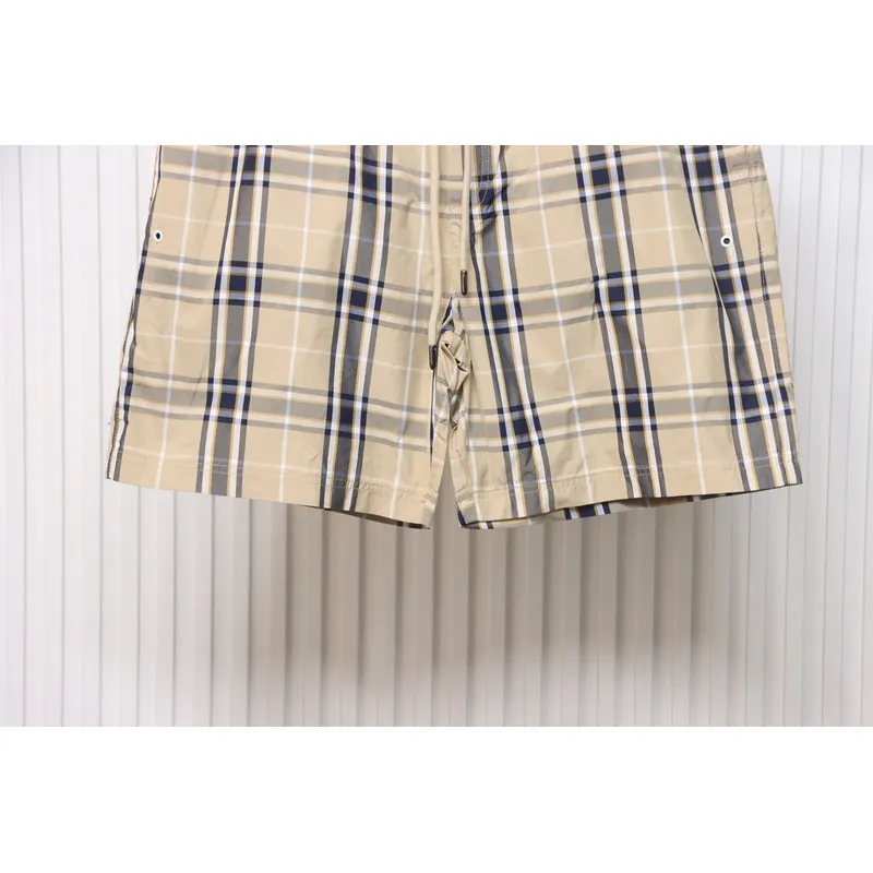 Burberry Classic Check Beach Shorts Khaki