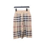 Burberry Large check knit shorts