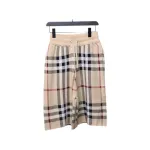 Burberry Large check knit shorts