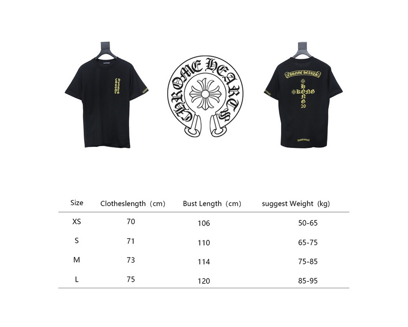 Chrome Hearts 20th Anniversary Hong Kong Limited Edition Short Sleeve T-Shirt