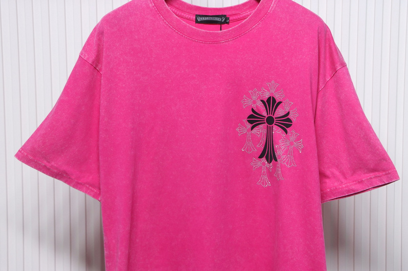 Chrome Hearts Hot Diamond Cross Water Short Sleeve