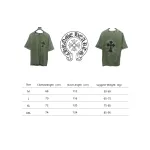 Chrome Hearts Hot Diamond Cross Water Short Sleeve Olive Green