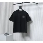 Chrome Hearts Hot diamond logo glitter short sleeve black