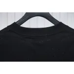 Chrome Hearts Hot diamond logo glitter short sleeve black