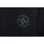 Chrome Hearts Hot diamond logo glitter short sleeve black