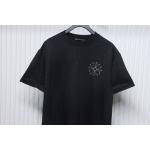 Chrome Hearts Hot diamond logo glitter short sleeve black