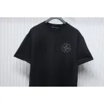 Chrome Hearts Hot diamond logo glitter short sleeve black