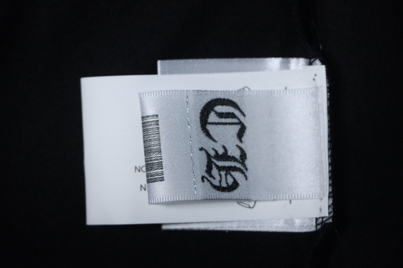 Chrome Hearts Hot diamond logo glitter short sleeve black