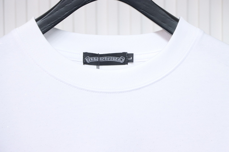 Chrome Hearts Hot diamond logo glitter short sleeves