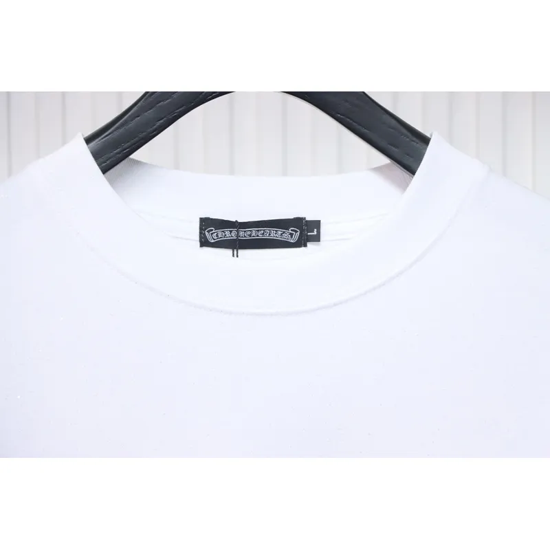Chrome Hearts Hot diamond logo glitter short sleeves