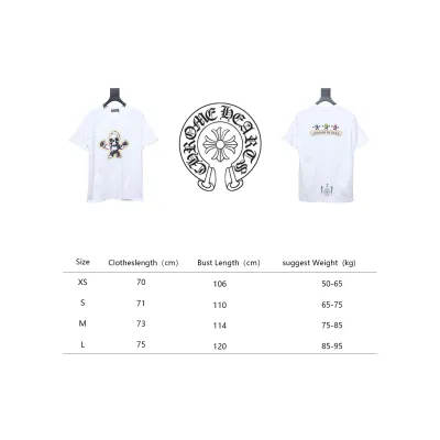 Chrome Hearts White Colorful Sanskrit Sword T-shirt 02