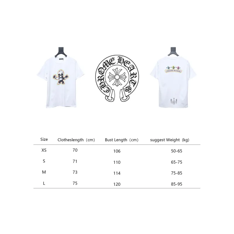 Chrome Hearts Skull graffiti crew neck short sleeves