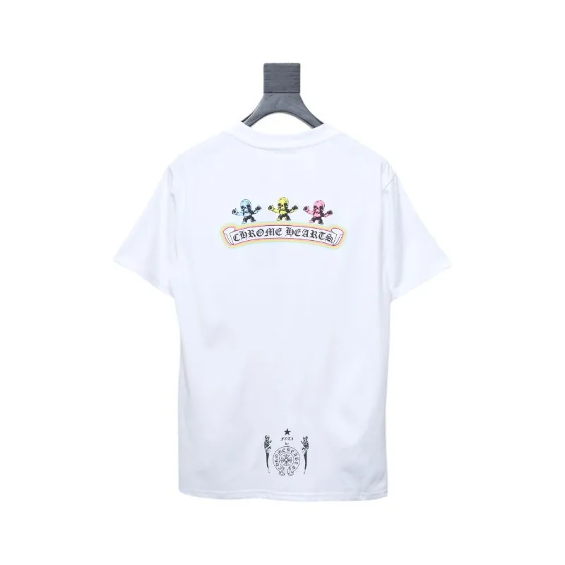 Chrome Hearts Skull graffiti crew neck short sleeves