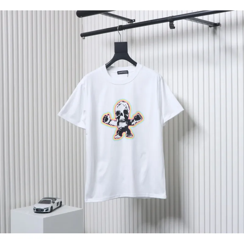 Chrome Hearts Skull graffiti crew neck short sleeves