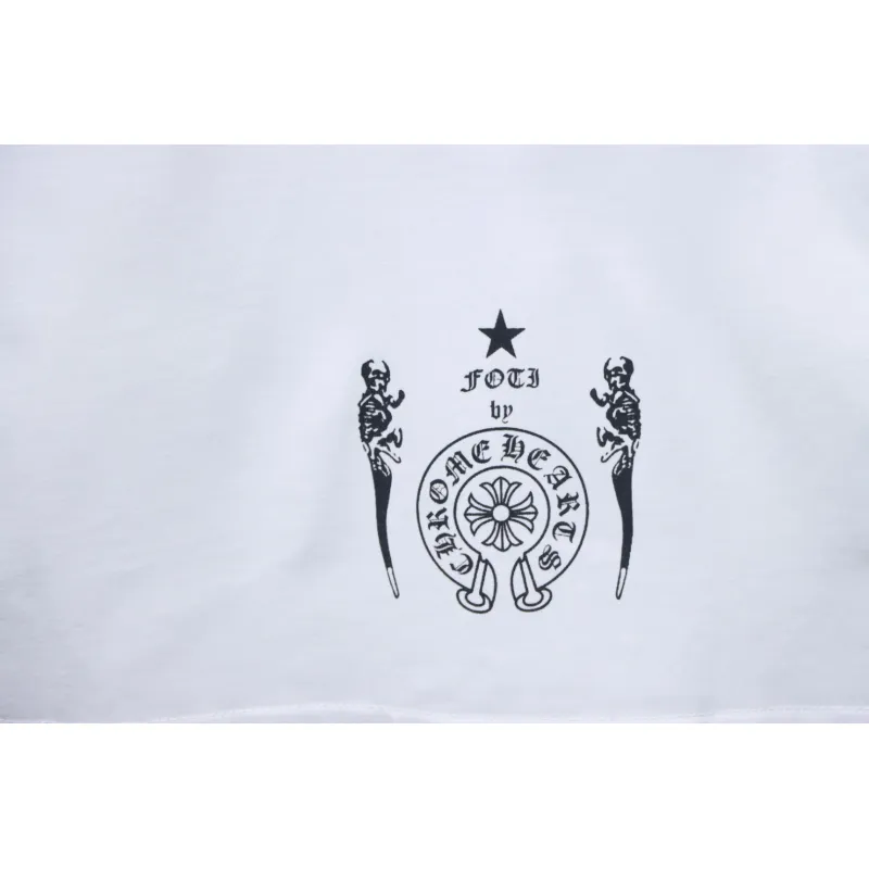 Chrome Hearts Skull graffiti crew neck short sleeves