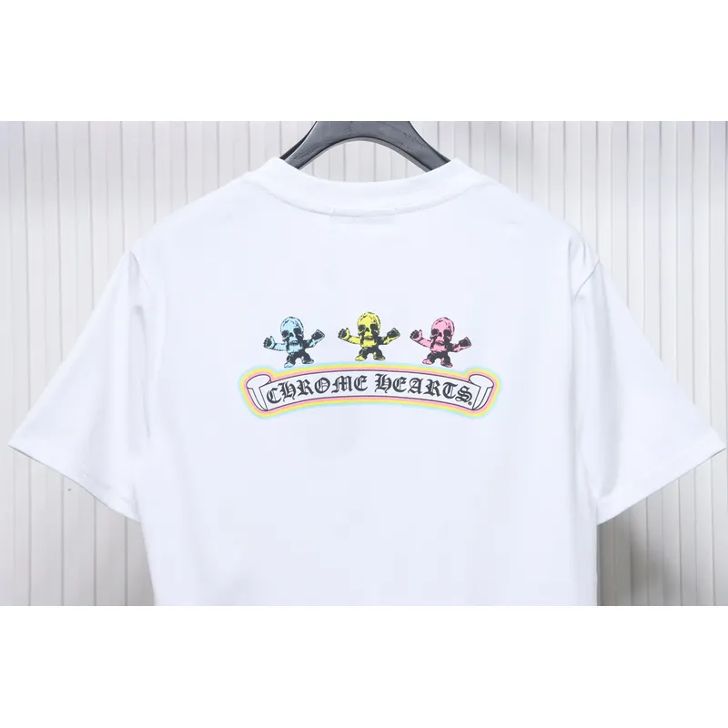 Chrome Hearts Skull graffiti crew neck short sleeves