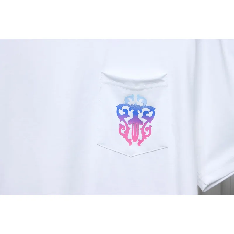 Chrome Hearts White Colorful Sanskrit Sword T-shirt