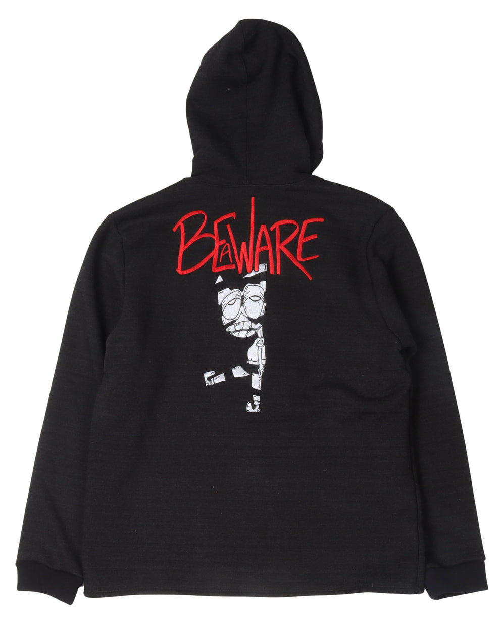 Chrome Hearts Matty Boy Striped Embroidered "Control/Be Aware" Zip-Up Hoodie