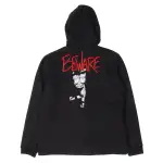 Chrome Hearts Matty Boy Striped Embroidered "Control/Be Aware" Zip-Up Hoodie