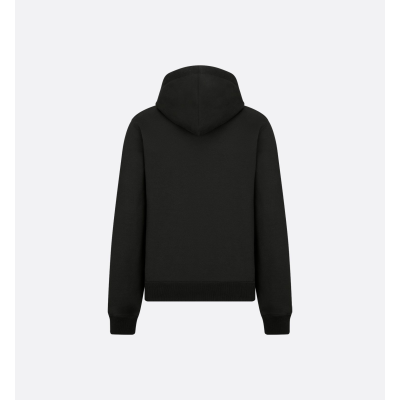 Dior CD Icon Hooded Sweatshirt Black Cotton Fleece 02