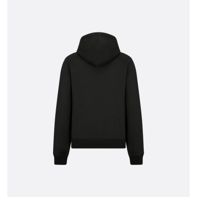 Dior CD Icon Hooded Sweatshirt Black Cotton Fleece 02